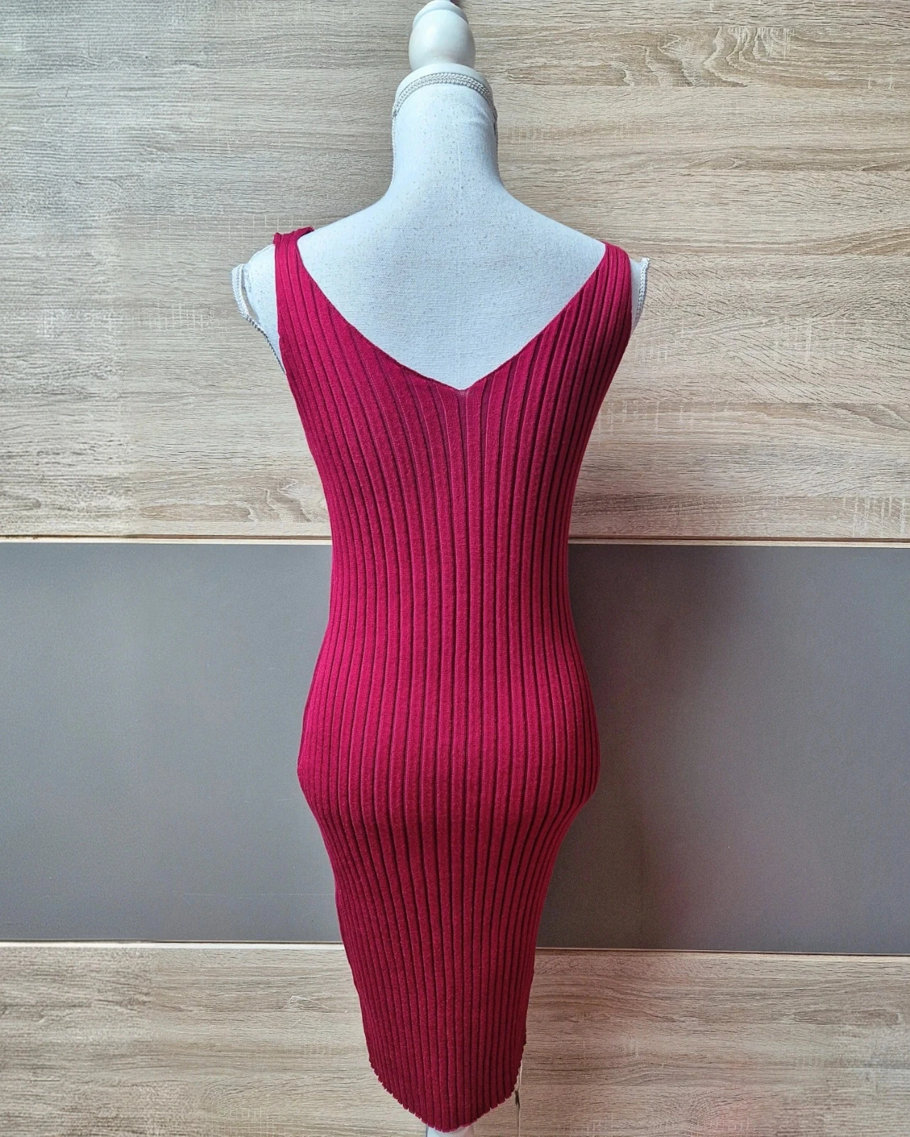 Geribbelde Golden Days-jurk Maat S/M – photo 3